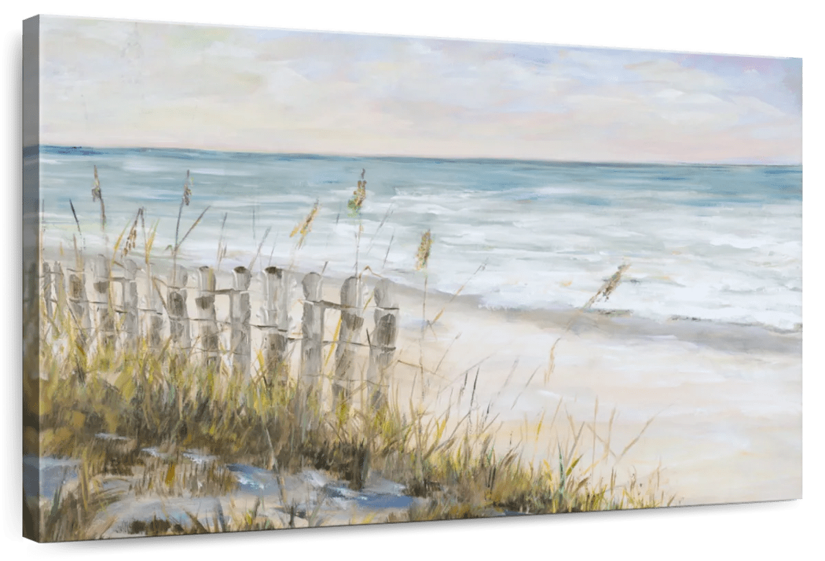 Elephant Stock Mist Ocean View Wall Art - Horizontal Canvas Wall Art ...