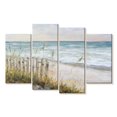 thumbnail image 1 of Elephant Stock Mist Ocean View Wall Art - Horizontal Multi Panel Canvas - Living Room Wall Decor - Beach Multi Panel - Gray And Blue Decor By Julie Derice - 43" x 27", 1 of 4