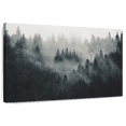 thumbnail image 1 of Elephant Stock Misty Forest Mountain Wall Art - Horizontal Canvas Wall Art - Living Room Wall Decor - Nature Canvas - Gray And Green Decor - 12" x 8", 1 of 8
