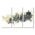 thumbnail image 1 of Elephant Stock Misty Hillside Ii Wall Art - Horizontal Multi Panel Canvas - Living Room Wall Decor - Abstract Multi Panel - Gray And Yellow Decor By June Erica Vess - 23" x 14", 1 of 4