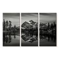 thumbnail image 1 of Elephant Stock Monochromatic Mountain Wall Art - Horizontal Multi Panel Canvas - Living Room Wall Decor - Nature Multi Panel - Gray And White Decor - 45" x 28", 1 of 4