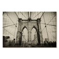 thumbnail image 1 of Elephant Stock Monochrome Brooklyn Bridge Wall Art - Horizontal Canvas Wall Art - Living Room Wall Decor - Architecture Canvas - Black And Gray Decor - 48" x 32", 1 of 4