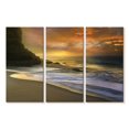 thumbnail image 1 of Elephant Stock Morning Fire Wall Art - Horizontal Multi Panel Canvas - Living Room Wall Decor - Beach Multi Panel - Brown And Purple Decor By Mike Calascibetta - 74" x 48", 1 of 4