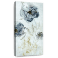 thumbnail image 1 of Elephant Stock Morning Peony Wall Art - Vertical Canvas Wall Art - Living Room Wall Decor - Abstract Canvas - Purple And Blue Decor By Carol Robinson - 27" x 54", 1 of 8
