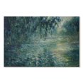 thumbnail image 1 of Elephant Stock Morning On The Seine 1898 Wall Art - Horizontal Canvas Wall Art - Living Room Wall Decor - Abstract Canvas - Teal And Green Decor By Claude Monet - 30" x 20", 1 of 4
