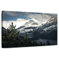 thumbnail image 1 of Elephant Stock Mountain Top Wall Art - Horizontal Canvas Wall Art - Living Room Wall Decor - Nature Canvas - White And Blue Decor - 51" x 34", 1 of 8