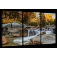 thumbnail image 1 of Elephant Stock Mt. Washington Indian Summer Wall Art - Horizontal Multi Panel Canvas - 3 Pieceliving Room Wall Decor - Photography Nature Multi Panel - Brown And Orange Decor - 38" x 24", 1 of 4