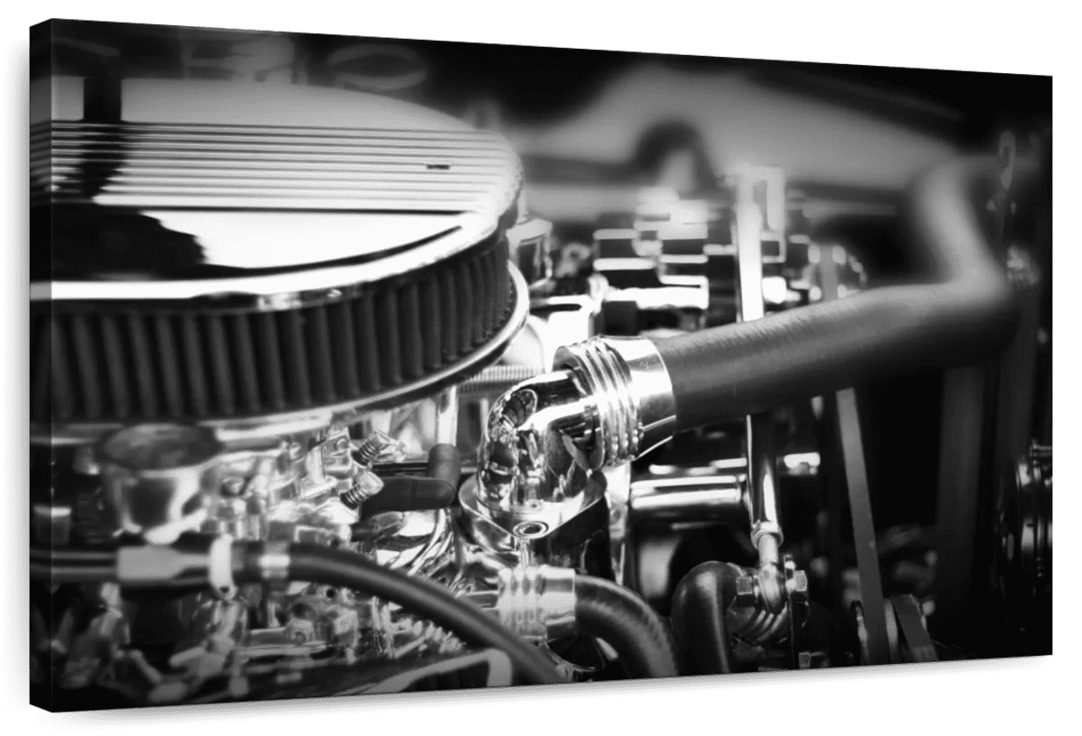 Curated visual reference: Fresh Look at Elephant Stock Muscle Car Engine Wall Art