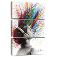thumbnail image 1 of Elephant Stock Music Me Wall Art - Vertical Multi Panel Canvas - Living Room Wall Decor - Music Multi Panel - Beige And Gray Decor By Ashvin Harrison - 32" x 50", 1 of 8