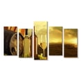 thumbnail image 1 of Elephant Stock Napa Valley Wine Spread Wall Art - Horizontal Multi Panel Canvas - Living Room Wall Decor - Food And Drink Multi Panel - Beige And Brown Decor - 25" x 12", 1 of 4