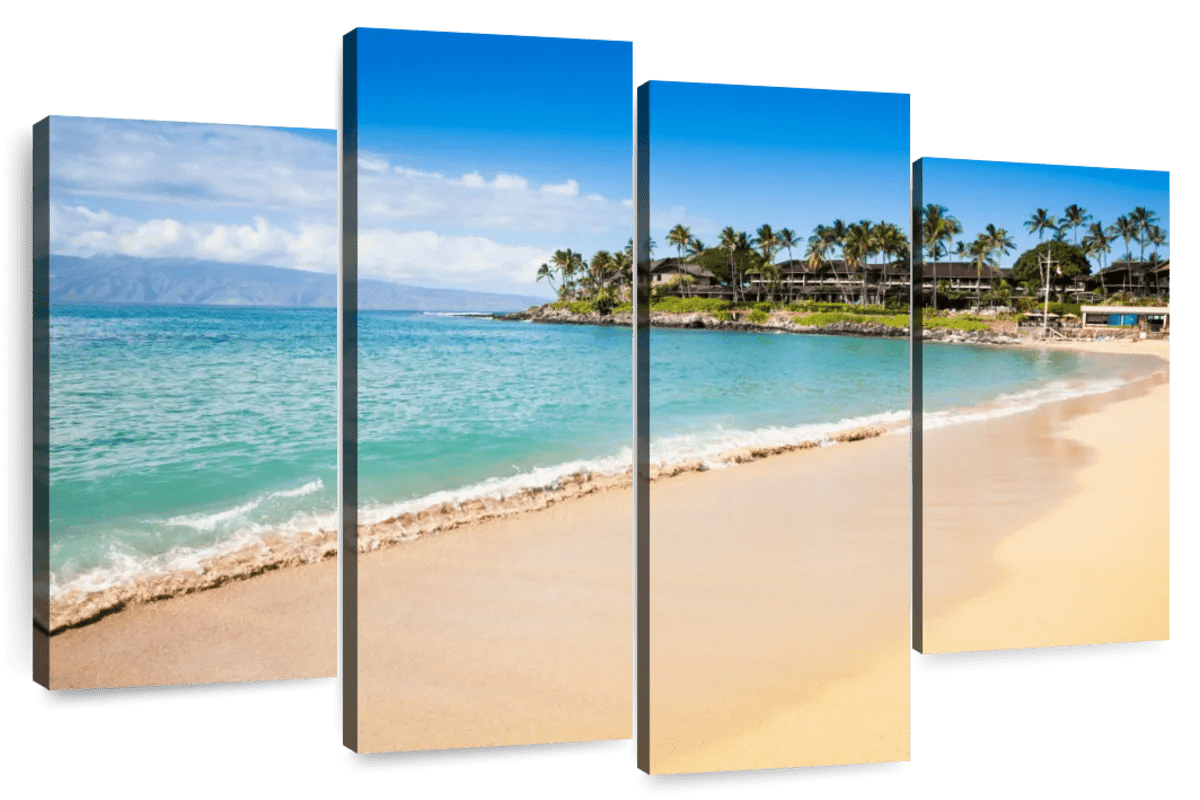 Elephant Stock Napili Bay Paradise Wall Art - Horizontal Multi Panel ...
