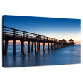 thumbnail image 1 of Elephant Stock Naples Beach Pier Wall Art - Horizontal Canvas Wall Art - Living Room Wall Decor - Nautical Canvas - Blue And Brown Decor - 48" x 32", 1 of 8