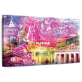 thumbnail image 1 of Elephant Stock Nashville Buildings Grunge Wall Art - Horizontal Canvas Wall Art - Living Room Wall Decor - Places Canvas - Beige And Brown Decor - 36" x 24", 1 of 8