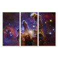 thumbnail image 1 of Elephant Stock Nebulae And Stars Wall Art - Horizontal Multi Panel Canvas - Living Room Wall Decor - Astronomy & Space Multi Panel - Blue And Brown Decor - 23" x 14", 1 of 4