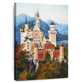 thumbnail image 1 of Elephant Stock Neuschwanstein Castle Grounds Wall Art - Vertical Canvas Wall Art - Living Room Wall Decor - Architecture Canvas - Beige And Brown Decor - 8" x 12", 1 of 8