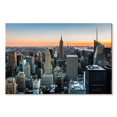 thumbnail image 1 of Elephant Stock New York At Sundown Wall Art - Horizontal Canvas Wall Art - Living Room Wall Decor - City Canvas - Brown And Black Decor - 48" x 32", 1 of 4