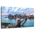 thumbnail image 1 of Elephant Stock New York Last Light Wall Art - Horizontal Canvas Wall Art - Living Room Wall Decor - Places Canvas - Purple And Brown Decor By Matteo Colombo - 39" x 26", 1 of 8