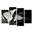 thumbnail image 1 of Elephant Stock Noir Calla Lilies Wall Art - Horizontal Multi Panel Canvas - Living Room Wall Decor - Floral And Botanical Multi Panel - Black And Gray Decor - 24" x 14", 1 of 4