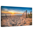 thumbnail image 1 of Elephant Stock North Carolina Beach Sunrise Wall Art - Horizontal Canvas Wall Art - Living Room Wall Decor - Beach Canvas - Beige And Brown Decor - 45" x 30", 1 of 8