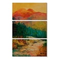 thumbnail image 1 of Elephant Stock Northern Essence Ak Wall Art - Vertical Multi Panel Canvas - Living Room Wall Decor - Nature Multi Panel - Orange And Green Decor By Marion Rose - 14" x 23", 1 of 4