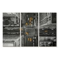 thumbnail image 1 of Elephant Stock Nyc Avenue Pop Wall Art - Horizontal Multi Panel Canvas - Living Room Wall Decor - City Multi Panel - Black And Gray Decor - 57" x 36", 1 of 4