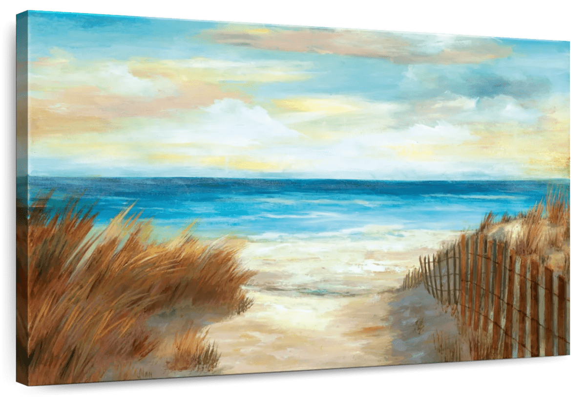 Image showcasing Elephant Stock Ocean Breeze Wall Art - Horizontal Canvas Wall Art ...