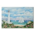 thumbnail image 1 of Elephant Stock Ocean View Lighthouse Wall Art - Horizontal Canvas Wall Art - Living Room Wall Decor - Nautical Canvas - Blue And White Decor By Paul Brent - 24" x 16", 1 of 4