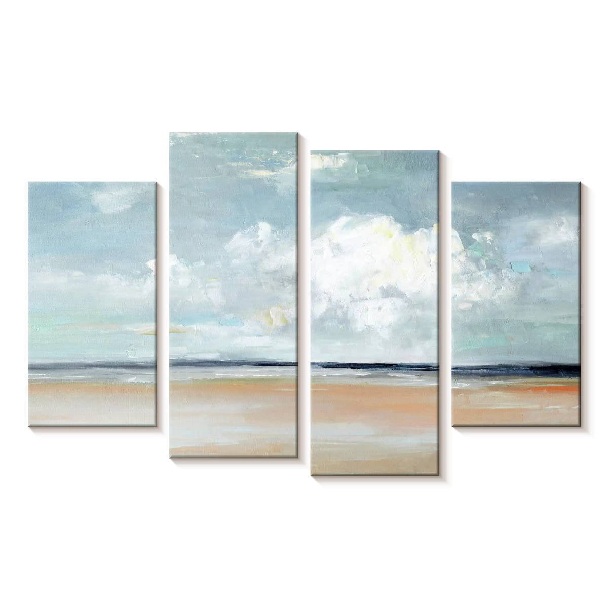 Elephant Stock Ocean Vista Wall Art - Horizontal Multi Panel Canvas ...