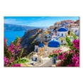 thumbnail image 1 of Elephant Stock Oia Outlook Wall Art - Horizontal Canvas Wall Art - Living Room Wall Decor - Beach Canvas - Blue And Gray Decor - 45" x 30", 1 of 4