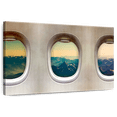 thumbnail image 1 of Elephant Stock Old Airplane Windows Wall Art - Horizontal Canvas Wall Art - Living Room Wall Decor - Transportation Canvas - Beige And Blue Decor - 12" x 8", 1 of 8