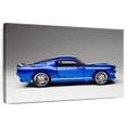 thumbnail image 1 of Elephant Stock Old Blue Sports Car Wall Art - Horizontal Canvas Wall Art - Bedroom Wall Decor - Transportation Canvas - Blue And Gray Decor - 12" x 8", 1 of 8