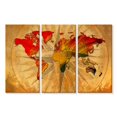 thumbnail image 1 of Elephant Stock Old Compass World Map Wall Art - Horizontal Multi Panel Canvas - Living Room Wall Decor - Map Multi Panel - Orange And Yellow Decor - 74" x 48", 1 of 4