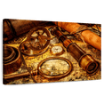 thumbnail image 1 of Elephant Stock Old Nautical Navigation Tools Wall Art - Horizontal Canvas Wall Art - Living Room Wall Decor - Nautical Canvas - Brown And Orange Decor - 36" x 24", 1 of 8