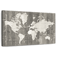 thumbnail image 1 of Elephant Stock Old World Map Neutral Wall Art - Horizontal Canvas Wall Art - Home Office Wall Decor - Map Canvas - Gray And Beige Decor By Wild Apple Portfolio - 12" x 8", 1 of 8