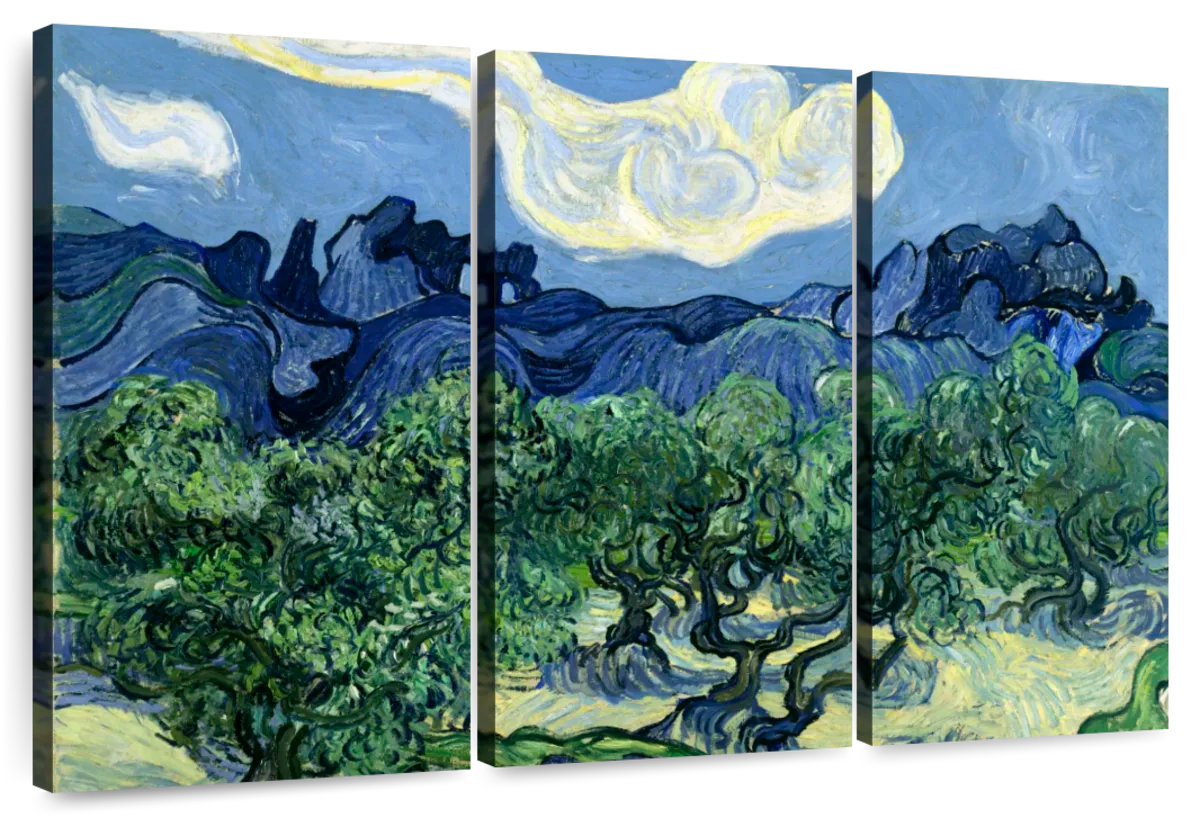 Elephant Stock The Olive Trees Wall Art - Horizontal Multi Panel Canvas ...