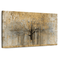 thumbnail image 1 of Elephant Stock Open Arms Gold Wall Art - Horizontal Canvas Wall Art - Living Room Wall Decor - Floral And Botanical Canvas - Beige And Brown Decor By Avery Tillmon - 30" x 20", 1 of 8
