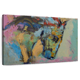 thumbnail image 1 of Elephant Stock Painterly Horse Wall Art - Horizontal Canvas Wall Art - Living Room Wall Decor - Animal Canvas - Pink And Orange Decor By Michael Creese - 24" x 16", 1 of 8