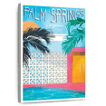 thumbnail image 1 of Elephant Stock Palm Springs California Wall Art - Vertical Canvas Wall Art - Living Room Wall Decor - Places Canvas - Blue And White Decor - 20" x 30", 1 of 8