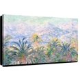 thumbnail image 1 of Elephant Stock Palm Trees At Bordighera 1884 Wall Art - Horizontal Canvas Wall Art - Living Room Wall Decor - Nature Canvas - Gray And Pink Decor By Claude Monet - 45" x 30", 1 of 8