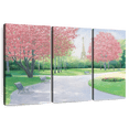 thumbnail image 1 of Elephant Stock Parisian Spring Wall Art - Horizontal Multi Panel Canvas - Living Room Wall Decor - Places Multi Panel - Green And Gray Decor By James Wiens - 65" x 42", 1 of 8