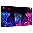 thumbnail image 1 of Elephant Stock Party Cocktails Wall Art - Horizontal Canvas Wall Art - Dining Room Wall Decor - Food And Drink Canvas - Black And Purple Decor - 36" x 24", 1 of 8