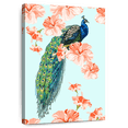 thumbnail image 1 of Elephant Stock Peacock Grandeur Wall Art - Vertical Canvas Wall Art - Living Room Wall Decor - Animal Canvas - Orange And Beige Decor - 8" x 12", 1 of 8