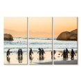 thumbnail image 1 of Elephant Stock Penguins On The Shore Wall Art - Horizontal Multi Panel Canvas - Dining Room Wall Decor - Animal Multi Panel - Beige And Orange Decor - 65" x 42", 1 of 4