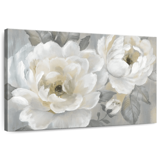 Elephant Stock Perfect Peonies Wall Art Horizontal Canvas Wall Art