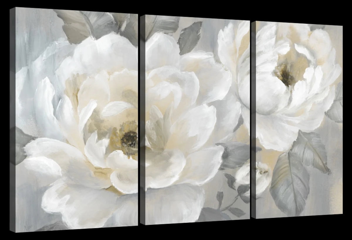 Elephant Stock Perfect Peonies Wall Art - Horizontal Multi Panel Canvas ...