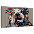 thumbnail image 1 of Elephant Stock Pet Portrait Wall Art - Horizontal Multi Panel Canvas - Living Room Wall Decor - Animal Multi Panel - Black And Red Decor - 74" x 48", 1 of 8