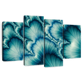 thumbnail image 1 of Elephant Stock Petals Digital Abstract Wall Art - Horizontal Multi Panel Canvas - Living Room Wall Decor - Abstract Multi Panel - Teal And Turquoise Decor - 52" x 32", 1 of 8