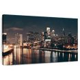 thumbnail image 1 of Elephant Stock Philadelphia Night Skyline Wall Art - Horizontal Canvas Wall Art - Living Room Wall Decor - Places Canvas - Orange And Beige Decor - 51" x 34", 1 of 8