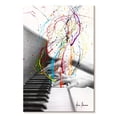 thumbnail image 1 of Elephant Stock Piano Performance Wall Art - Vertical Canvas Wall Art - Living Room Wall Decor - Music Canvas - White And Gray Decor By Ashvin Harrison - 24" x 36", 1 of 4