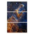 thumbnail image 1 of Elephant Stock Pillars Of Creation Ii Wall Art - Vertical Multi Panel Canvas - Living Room Wall Decor - Astronomy & Space Multi Panel - Blue And Black Decor By Nasa - 14" x 23", 1 of 4
